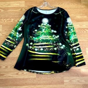 Festive Green Christmas Tree Top